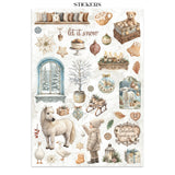 Stamperia White Christmas Junk Journal Stickers, Backgrounds and Cut-Outs by Cristina Radovan - SBJK28