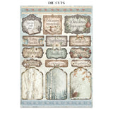 Stamperia White Christmas Junk Journal Stickers, Backgrounds and Cut-Outs by Cristina Radovan - SBJK28