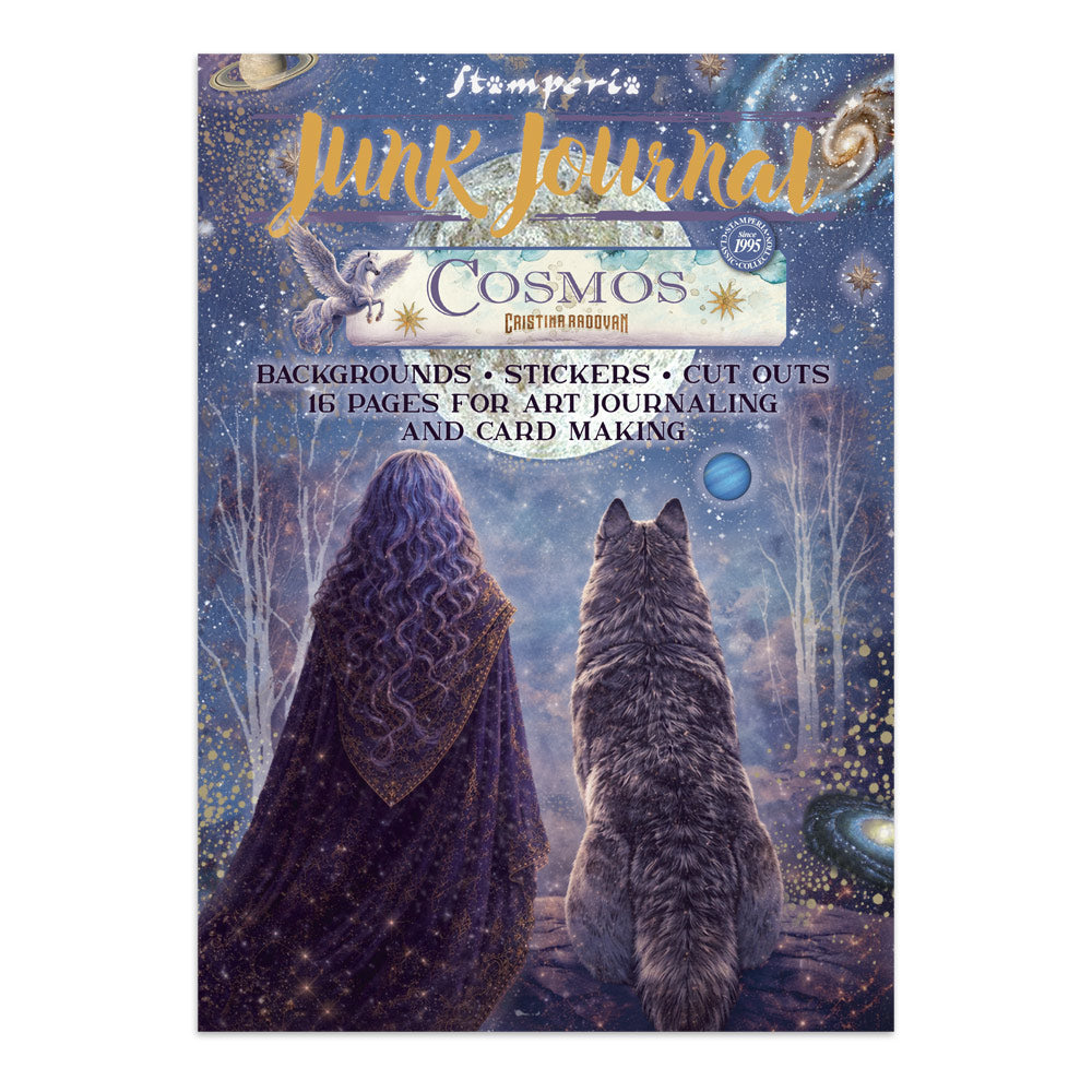 Stamperia Cosmos Junk Journal Stickers, Backgrounds, Cut-Outs by Cristina Radovan - SBJK29