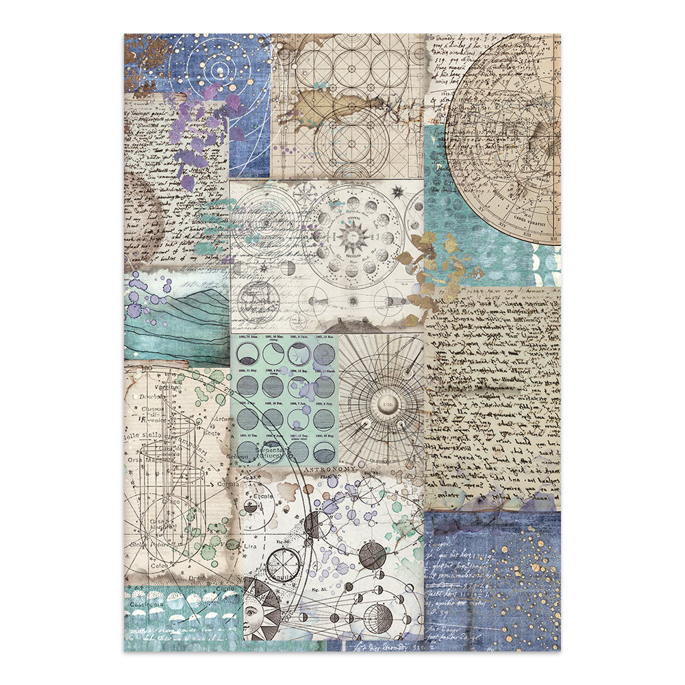 Stamperia Cosmos Junk Journal Stickers, Backgrounds, Cut-Outs by Cristina Radovan - SBJK29