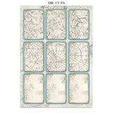 Stamperia Cosmos Junk Journal Stickers, Backgrounds, Cut-Outs by Cristina Radovan - SBJK29