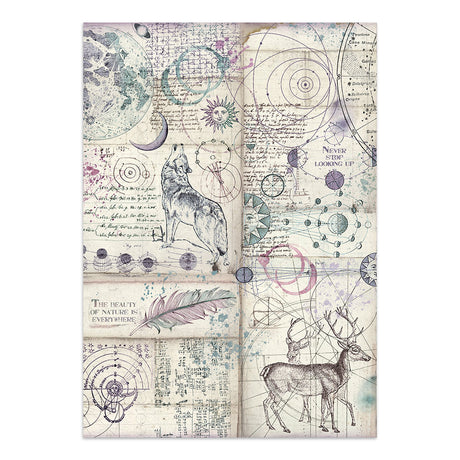 Stamperia Cosmos Junk Journal Stickers, Backgrounds, Cut-Outs by Cristina Radovan - SBJK29
