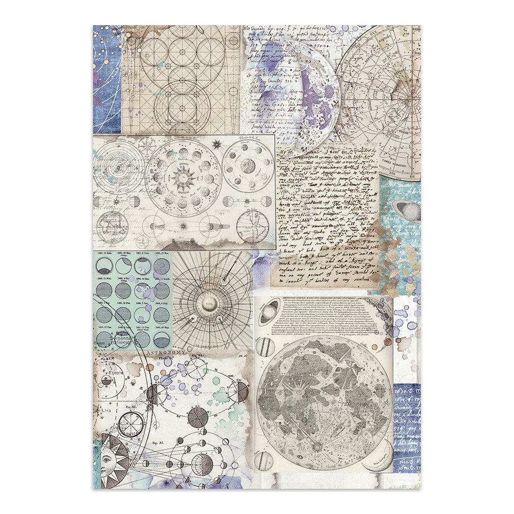 Stamperia Cosmos Junk Journal Stickers, Backgrounds, Cut-Outs by Cristina Radovan - SBJK29