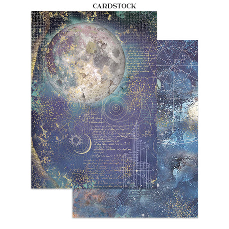 Stamperia Cosmos Junk Journal Stickers, Backgrounds, Cut-Outs by Cristina Radovan - SBJK29