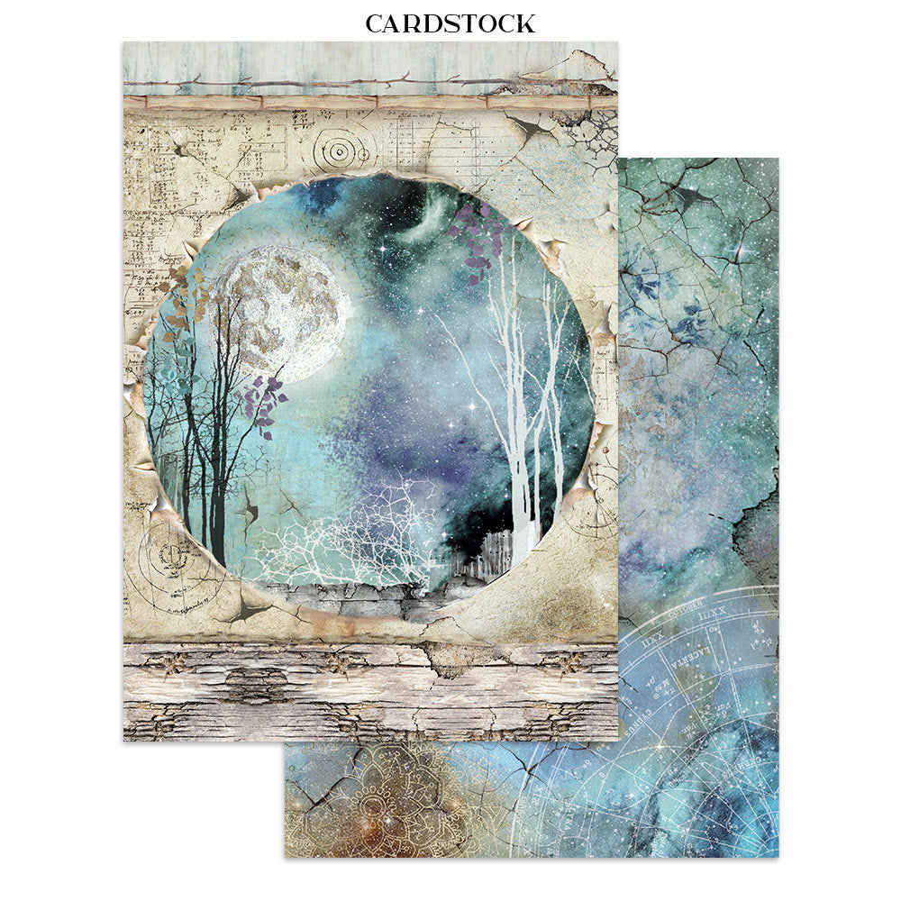 Stamperia Cosmos Junk Journal Stickers, Backgrounds, Cut-Outs by Cristina Radovan - SBJK29