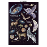 Stamperia Cosmos Junk Journal Stickers, Backgrounds, Cut-Outs by Cristina Radovan - SBJK29