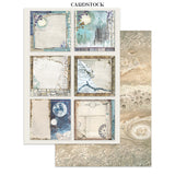 Stamperia Cosmos Junk Journal Stickers, Backgrounds, Cut-Outs by Cristina Radovan - SBJK29
