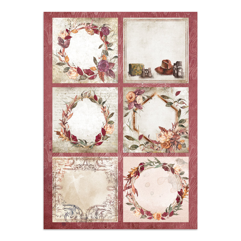 Stamperia Our Way Junk Journal Stickers, Backgrounds, Cut-Outs - SBJK30