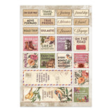 Stamperia Our Way Junk Journal Stickers, Backgrounds, Cut-Outs - SBJK30
