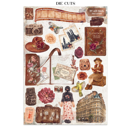 Stamperia Our Way Junk Journal Stickers, Backgrounds, Cut-Outs - SBJK30