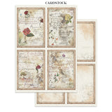 Stamperia Flowers and Poems Junk Journal Stickers, Backgrounds, Cut-Outs - SBJK31