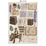 Stamperia Flowers and Poems Junk Journal Stickers, Backgrounds, Cut-Outs - SBJK31
