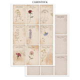 Stamperia Flowers and Poems Junk Journal Stickers, Backgrounds, Cut-Outs - SBJK31