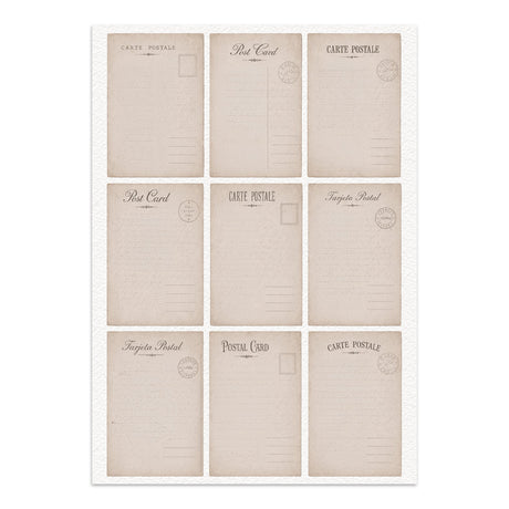 Stamperia Flowers and Poems Junk Journal Stickers, Backgrounds, Cut-Outs - SBJK31