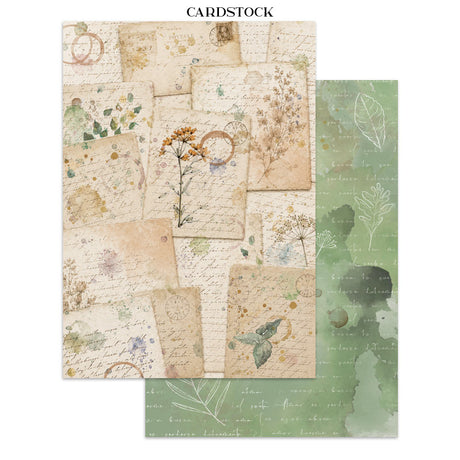 Stamperia Flowers and Poems Junk Journal Stickers, Backgrounds, Cut-Outs - SBJK31