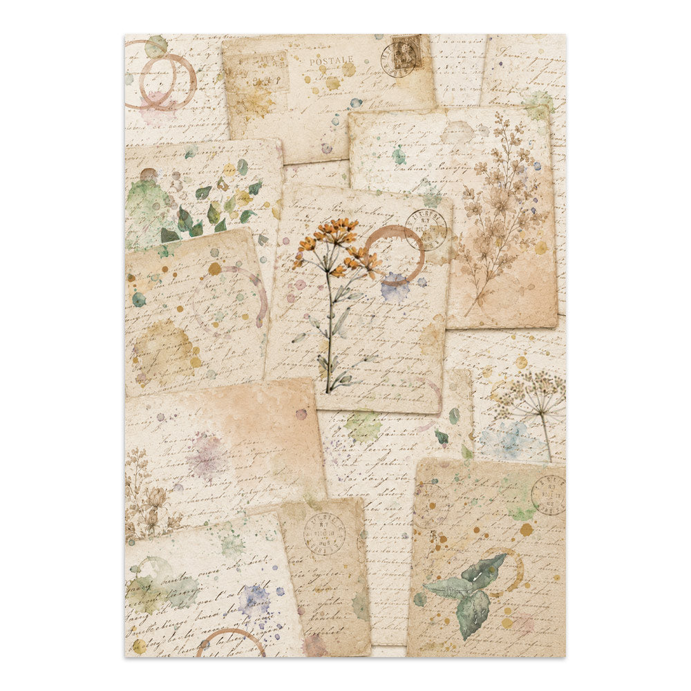 Stamperia Flowers and Poems Junk Journal Stickers, Backgrounds, Cut-Outs - SBJK31