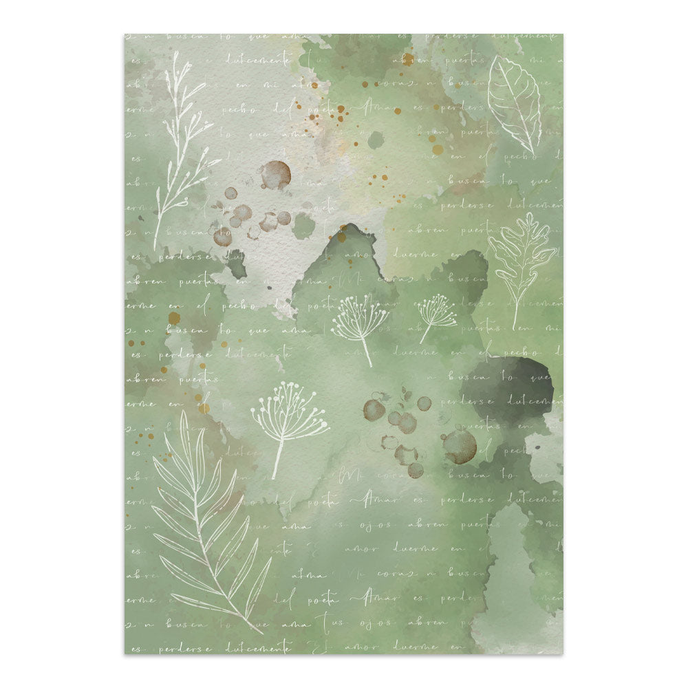 Stamperia Flowers and Poems Junk Journal Stickers, Backgrounds, Cut-Outs - SBJK31