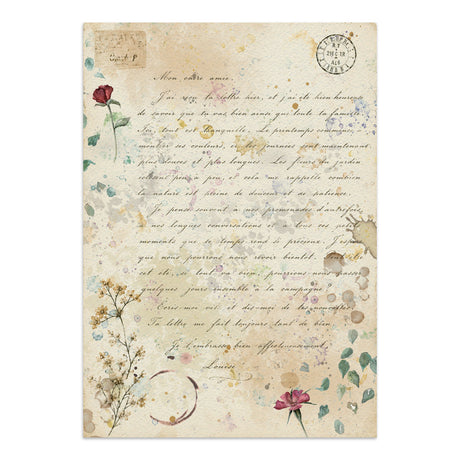 Stamperia Flowers and Poems Junk Journal Stickers, Backgrounds, Cut-Outs - SBJK31