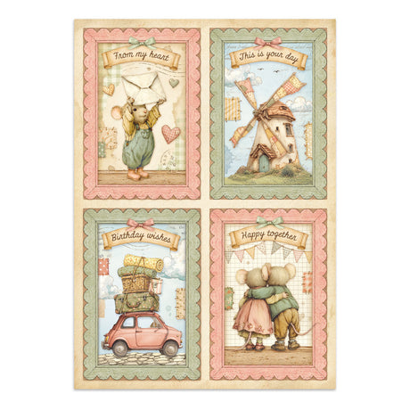 Stamperia Cozy Family Junk Journal Stickers, Backgrounds, Cut-Outs - SBJK32