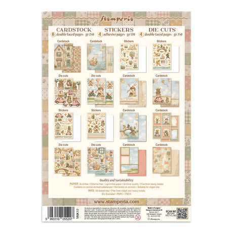 Stamperia Cozy Family Junk Journal Stickers, Backgrounds, Cut-Outs - SBJK32