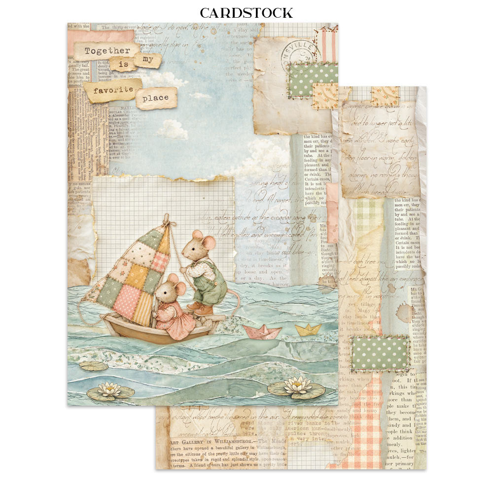 Stamperia Cozy Family Junk Journal Stickers, Backgrounds, Cut-Outs - SBJK32