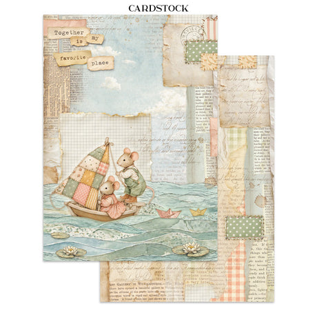 Stamperia Cozy Family Junk Journal Stickers, Backgrounds, Cut-Outs - SBJK32