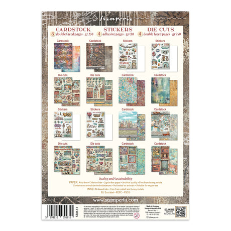 Stamperia Furry Friends 2 Junk Journal Stickers, Backgrounds, Cut-Outs by Antonis Tzanidakis - SBJK33