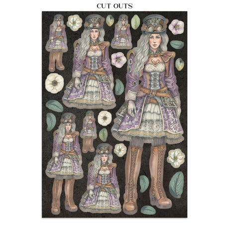 Stamperia Gardens of Time Junk Journal Focus Points (SBJKS01)