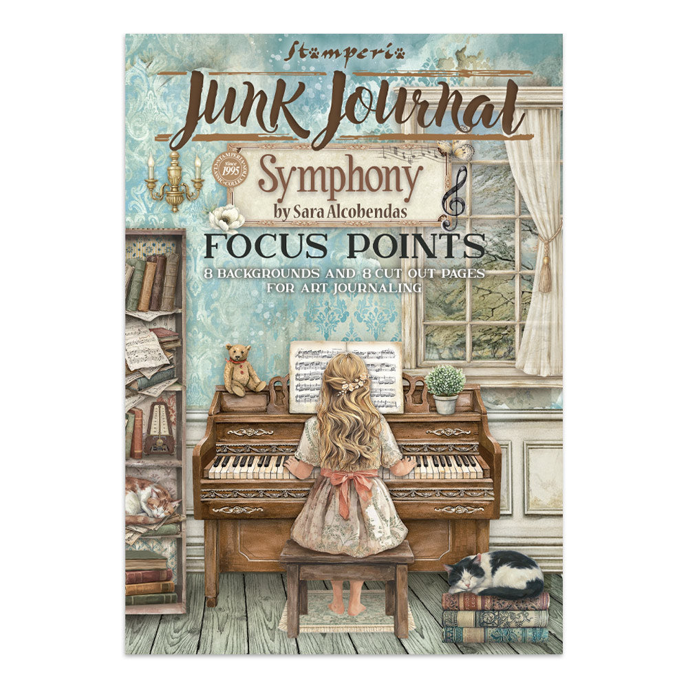 Stamperia Symphony Junk Journal A5 Focus Points by Sara Alcobendas (SBJKS03)