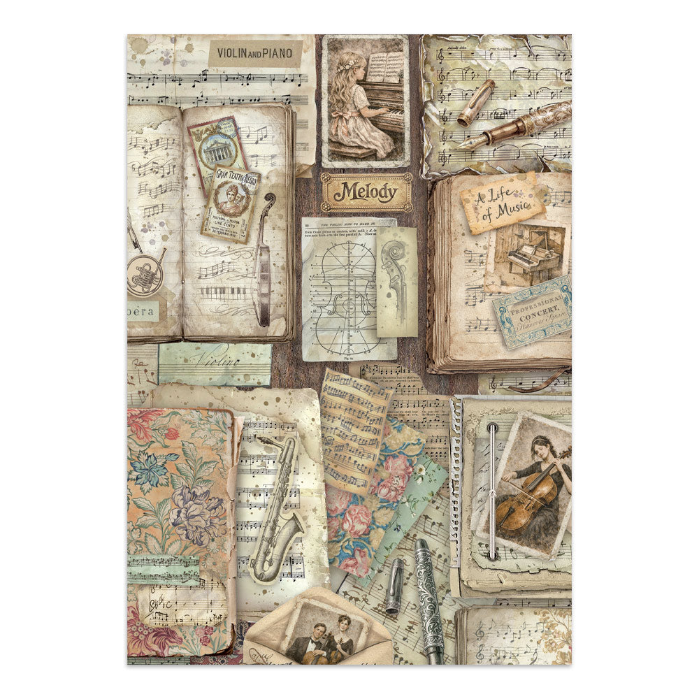 Stamperia Symphony Junk Journal A5 Focus Points by Sara Alcobendas (SBJKS03)