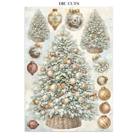 Stamperia White Christmas Junk Journal A5 Focus Points by Cristina Radovan - SBJKS07