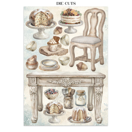 Stamperia White Christmas Junk Journal A5 Focus Points by Cristina Radovan - SBJKS07