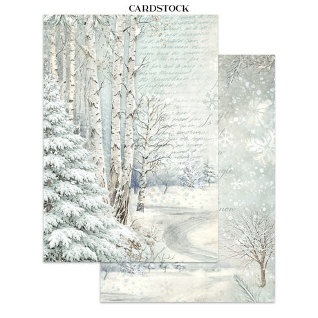 Stamperia White Christmas Junk Journal A5 Focus Points by Cristina Radovan - SBJKS07
