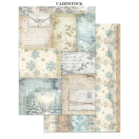 Stamperia White Christmas Junk Journal A5 Focus Points by Cristina Radovan - SBJKS07
