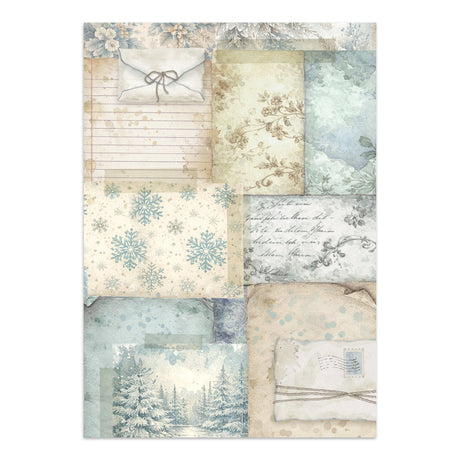 Stamperia White Christmas Junk Journal A5 Focus Points by Cristina Radovan - SBJKS07