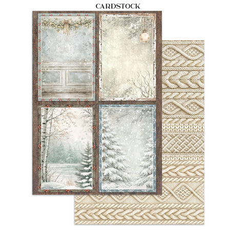 Stamperia White Christmas Junk Journal A5 Focus Points by Cristina Radovan - SBJKS07