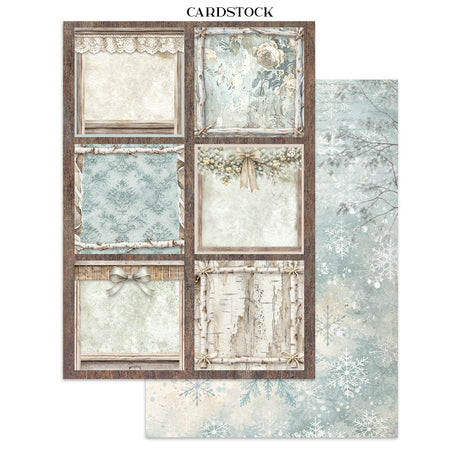 Stamperia White Christmas Junk Journal A5 Focus Points by Cristina Radovan - SBJKS07