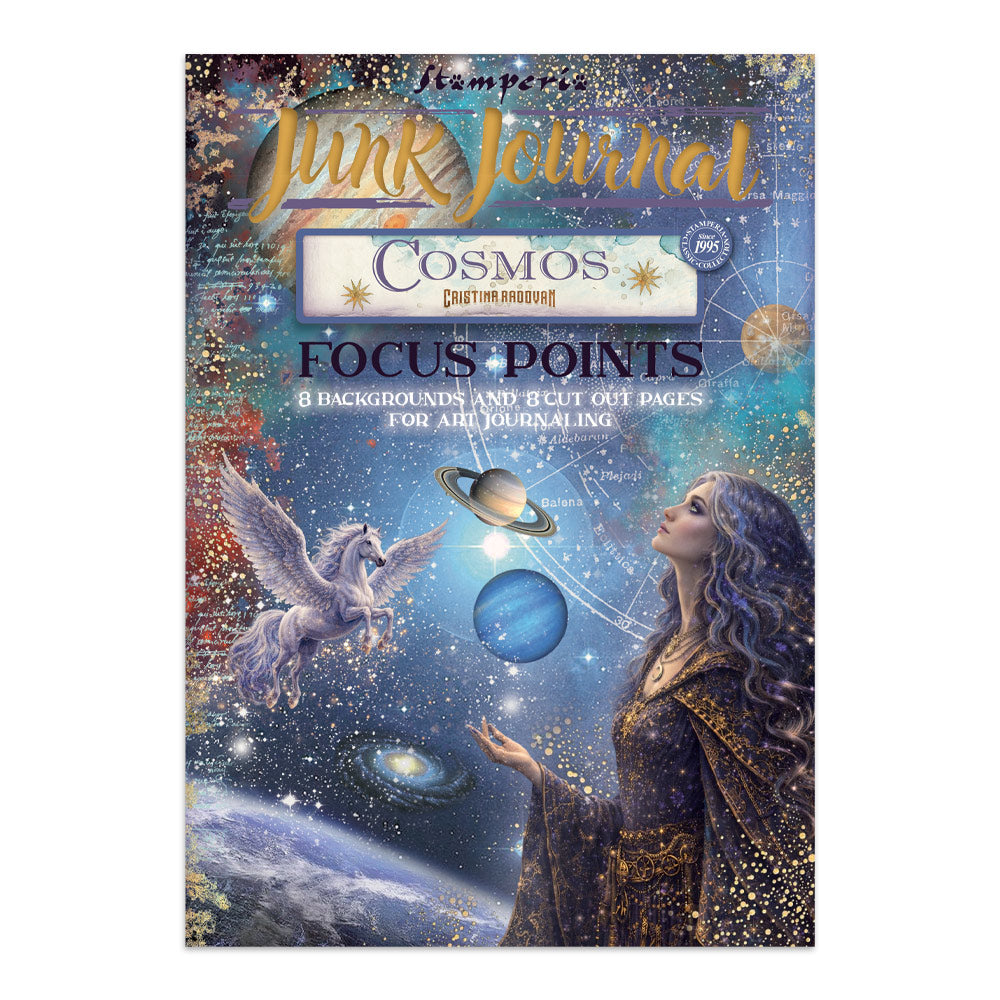 Stamperia Cosmos Junk Journal A5 Focus Points by Cristina Radovan - SBJKS08