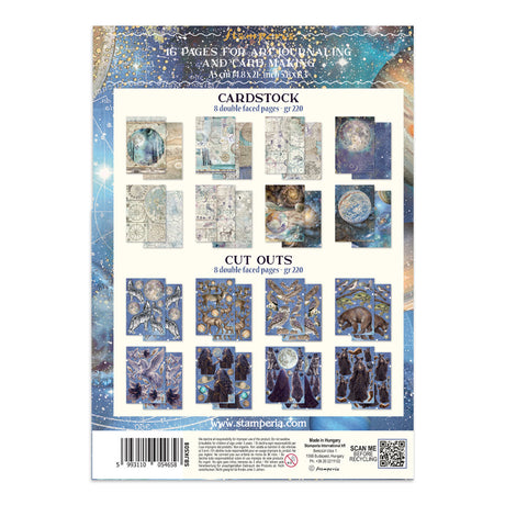 Stamperia Cosmos Junk Journal A5 Focus Points by Cristina Radovan - SBJKS08