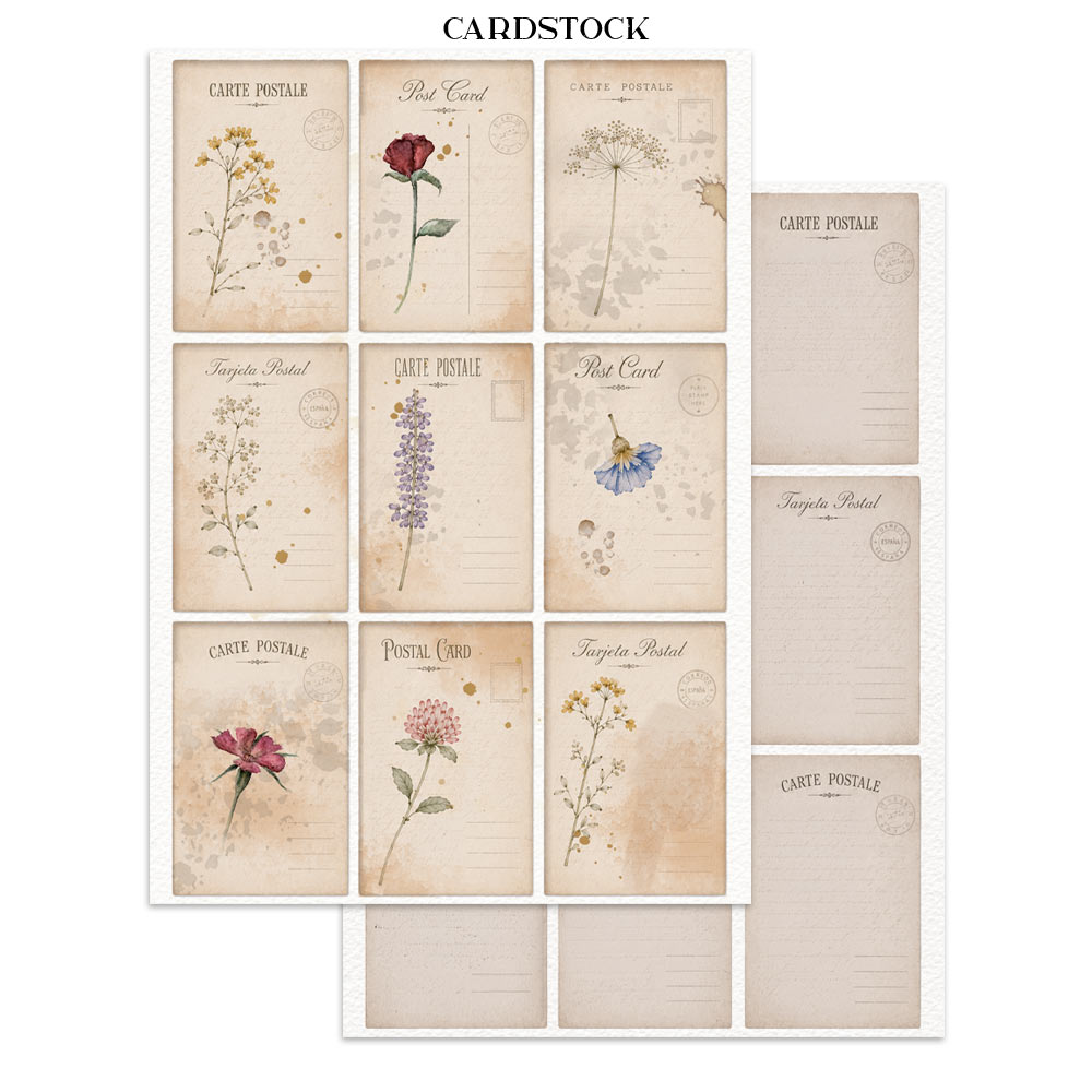 Stamperia Flowers and Poems Junk Journal A5 Focus Points - SBJKS10