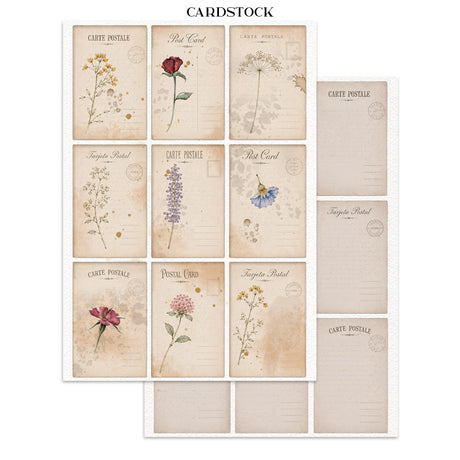 Stamperia Flowers and Poems Junk Journal A5 Focus Points - SBJKS10