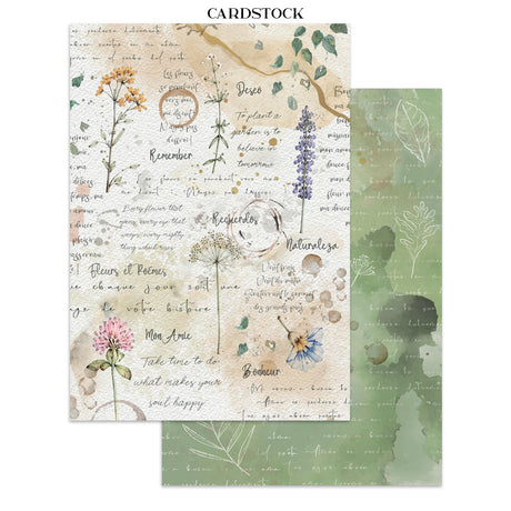 Stamperia Flowers and Poems Junk Journal A5 Focus Points - SBJKS10
