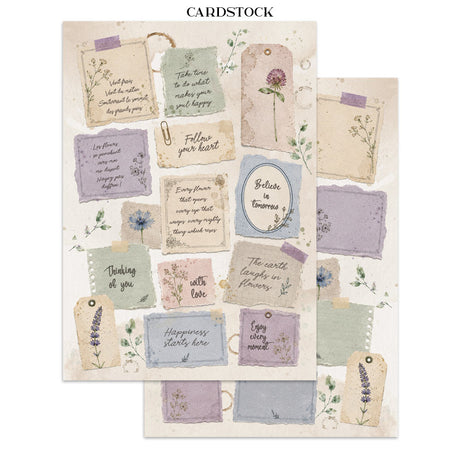 Stamperia Flowers and Poems Junk Journal A5 Focus Points - SBJKS10