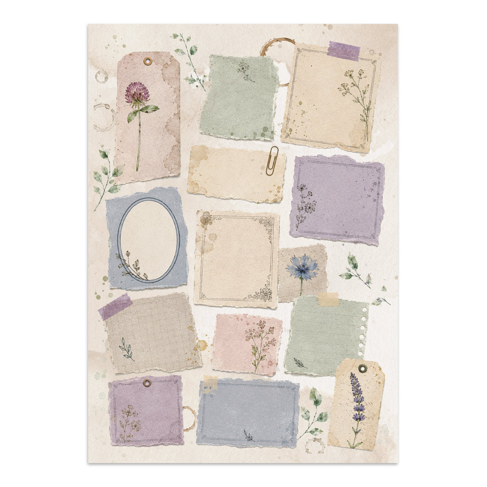 Stamperia Flowers and Poems Junk Journal A5 Focus Points - SBJKS10