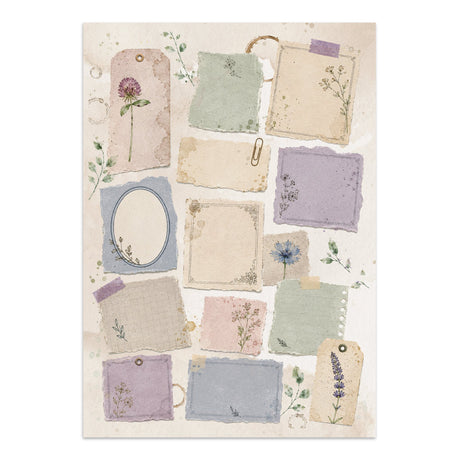 Stamperia Flowers and Poems Junk Journal A5 Focus Points - SBJKS10