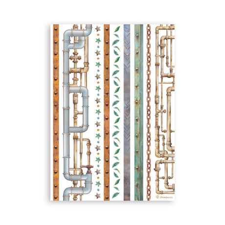 Stamperia A New Beginning A5 Washi Pad 8pcs (SBW31)