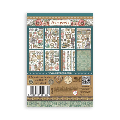 Stamperia Gardens of Time A5 Washi Pad (SBW32)