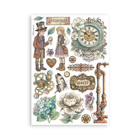 Stamperia Gardens of Time A5 Washi Pad (SBW32)