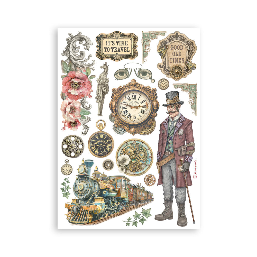 Stamperia Gardens of Time A5 Washi Pad (SBW32)