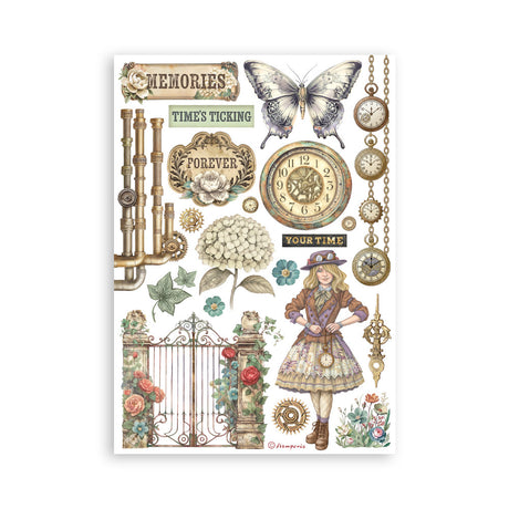 Stamperia Gardens of Time A5 Washi Pad (SBW32)